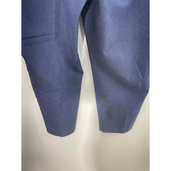 Van Heusen pants chinos slacks trousers women's 18 plus size slate blue pin strp - Picture 6 of 16